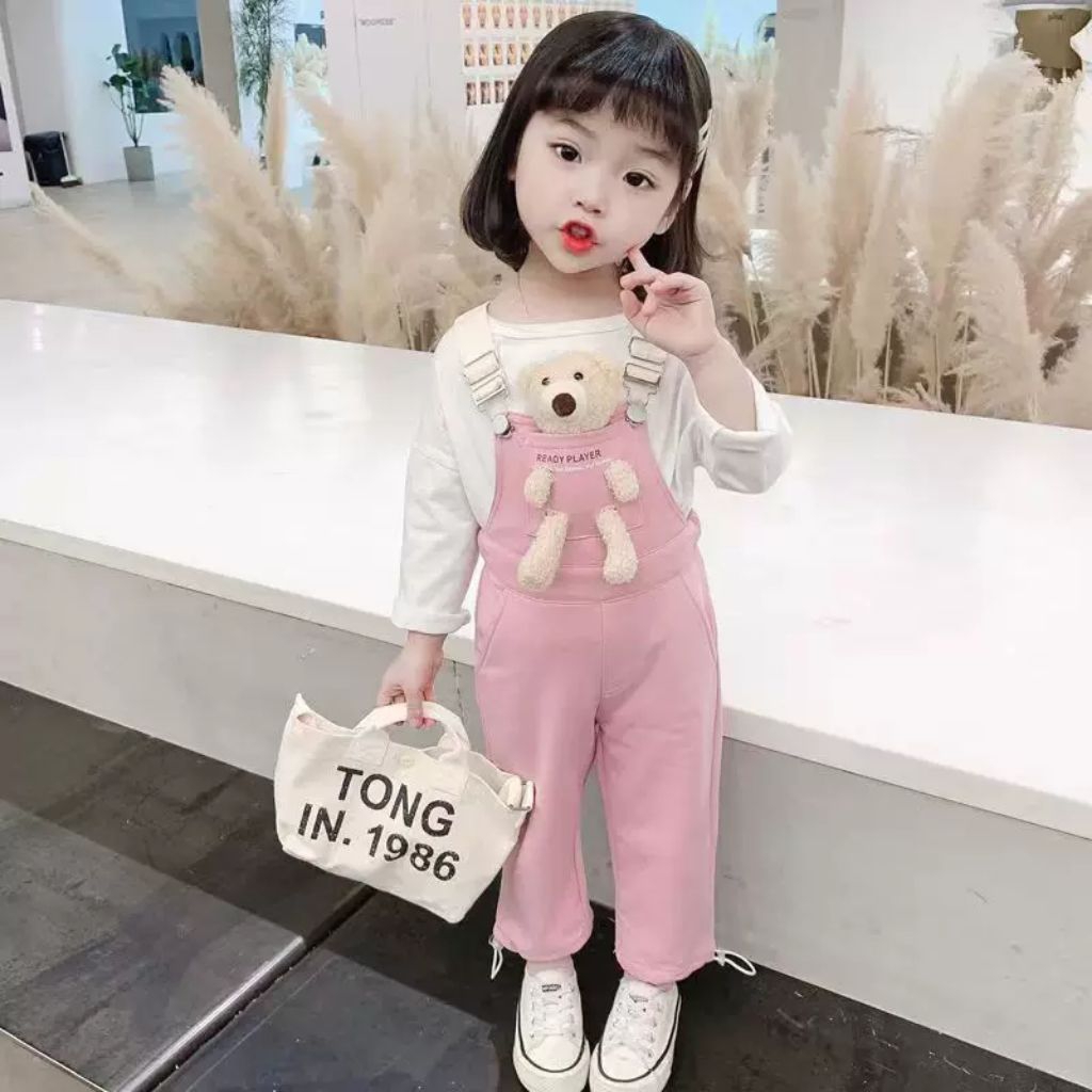 Overall Boneka Import Anak Perempuan gemoy