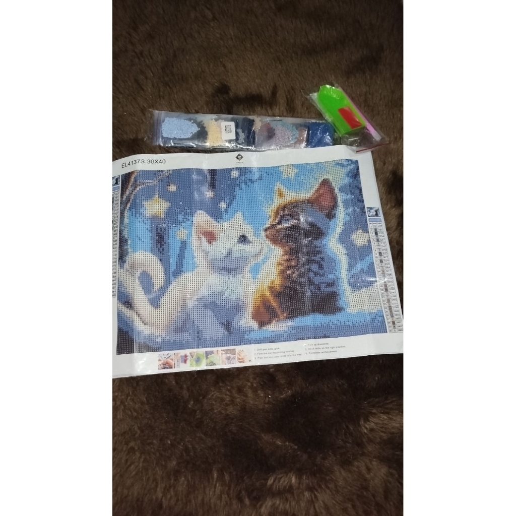 DIY diamond painting tempel manik manik