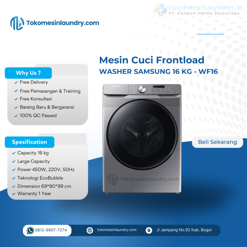 Mesin Cuci Laundry Samsung 16kg Washer Samsung 16kg