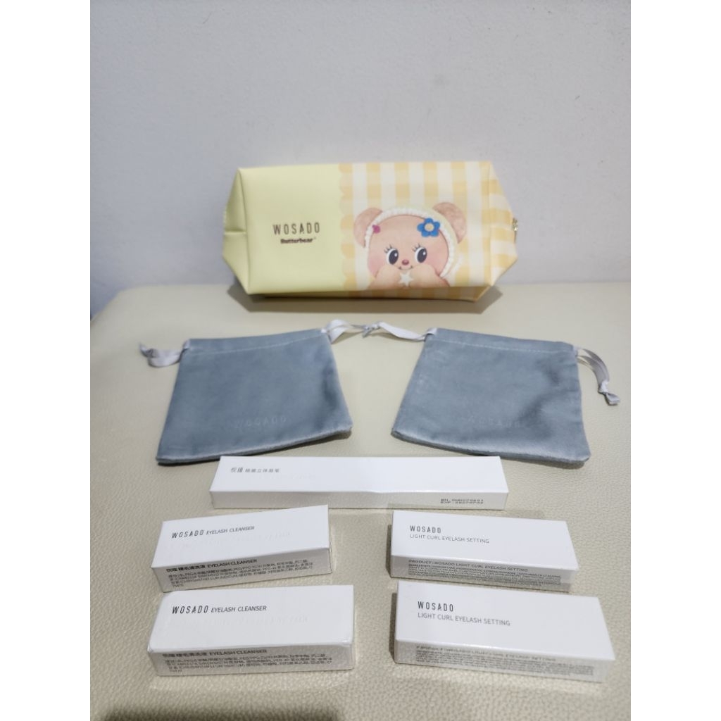Wosado Lightcurl Eyelash Setting , Wosado Eyelash Cleanser , Wosado Superfine Eyebrow Pencil , Wosad