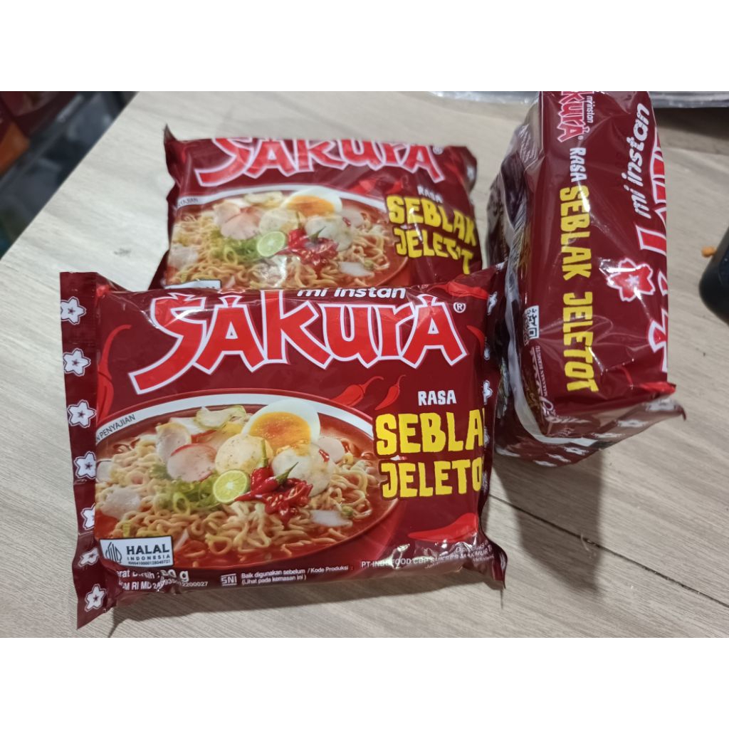 Mie Sakura Seblak Jeletot Pedas Nampol Mi Instan Kuah Seblak Viral Halal – Murah & Enak