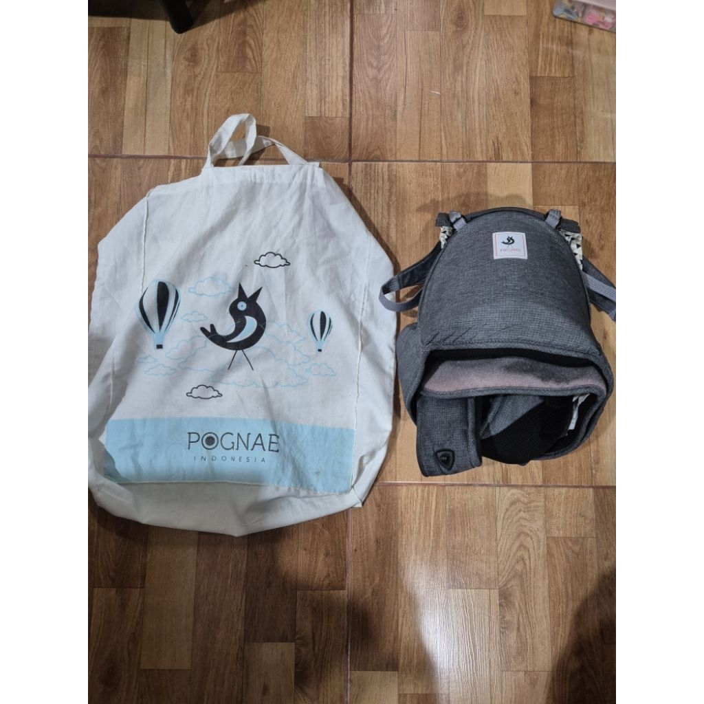 Pognae no.5 preloved hipseat baby carrier gendongan