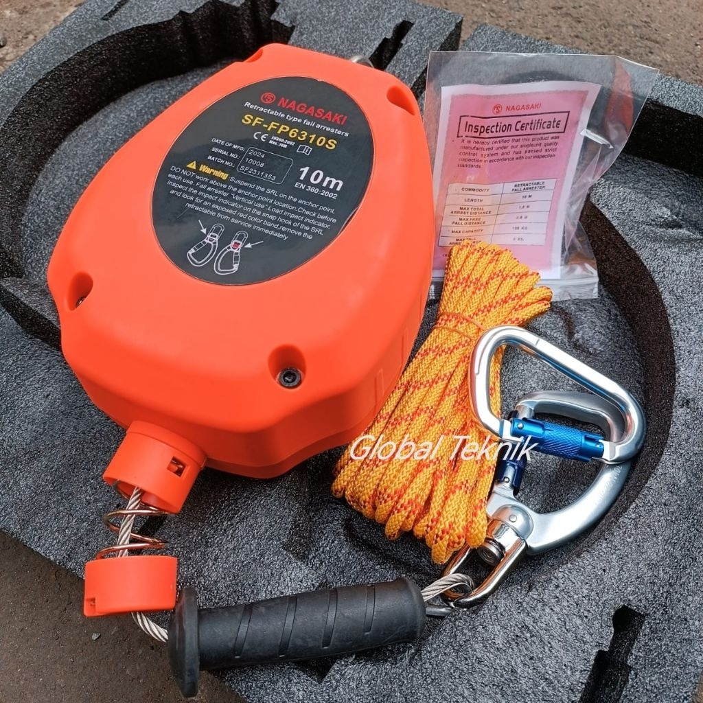 Retractable Fall Arrester 10 Meter Nagasaki Fall Arester Safety