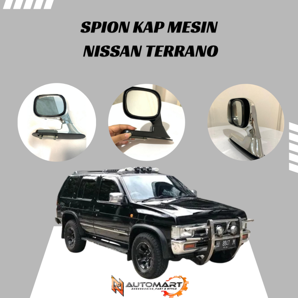 Spion Kap Mesin Nissan Terrano | Hood Mirror / Fender Mirror Mobil Terrano