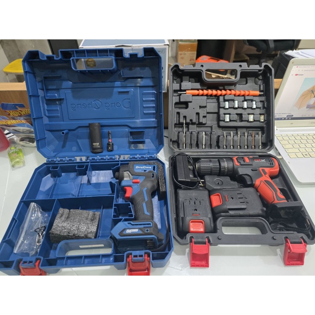 impact driver dongcheng Dcpl208 dan bor cordless JLD 35nm