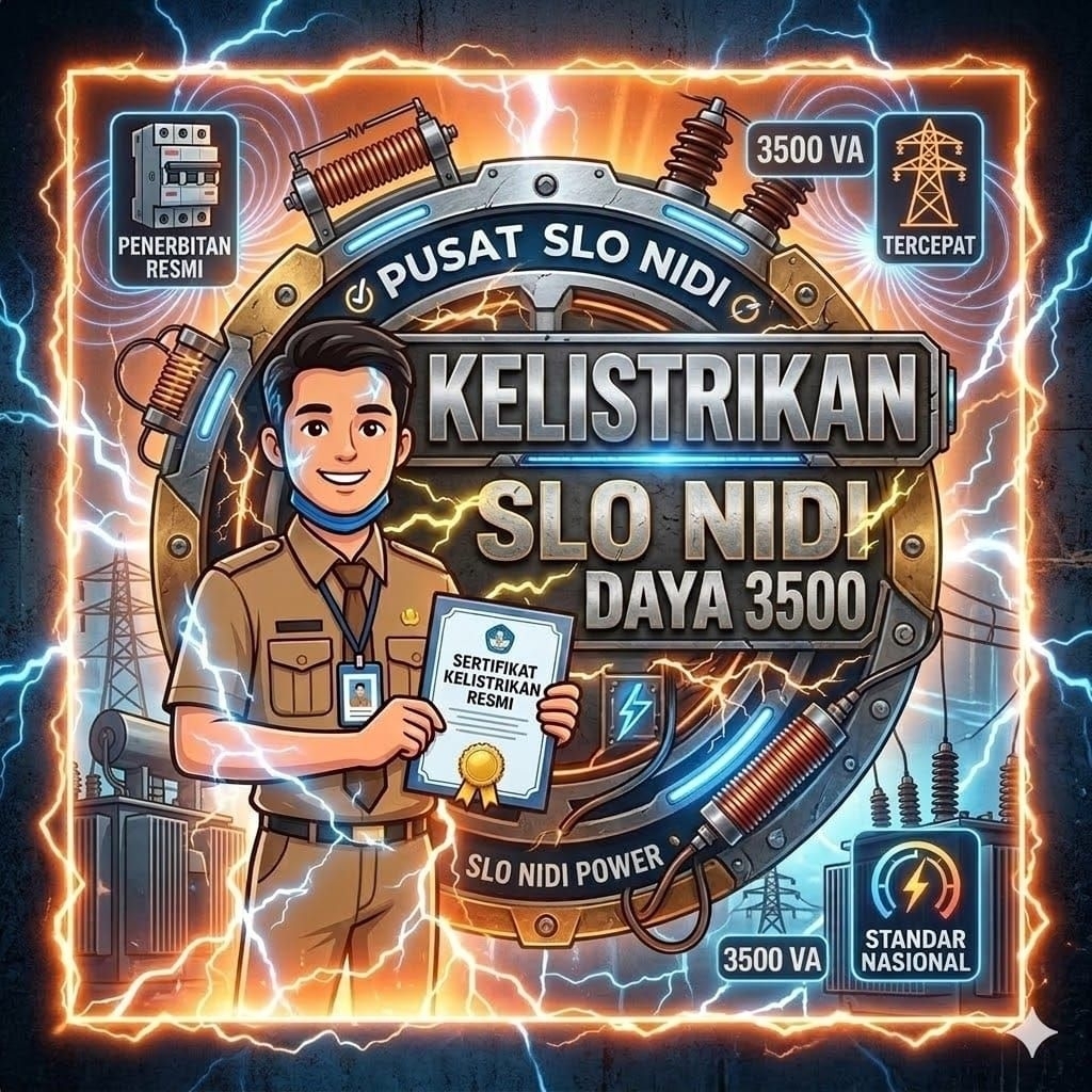 SLO NIDI Daya 3500 Untuk Pasang Baru Listrik PLN