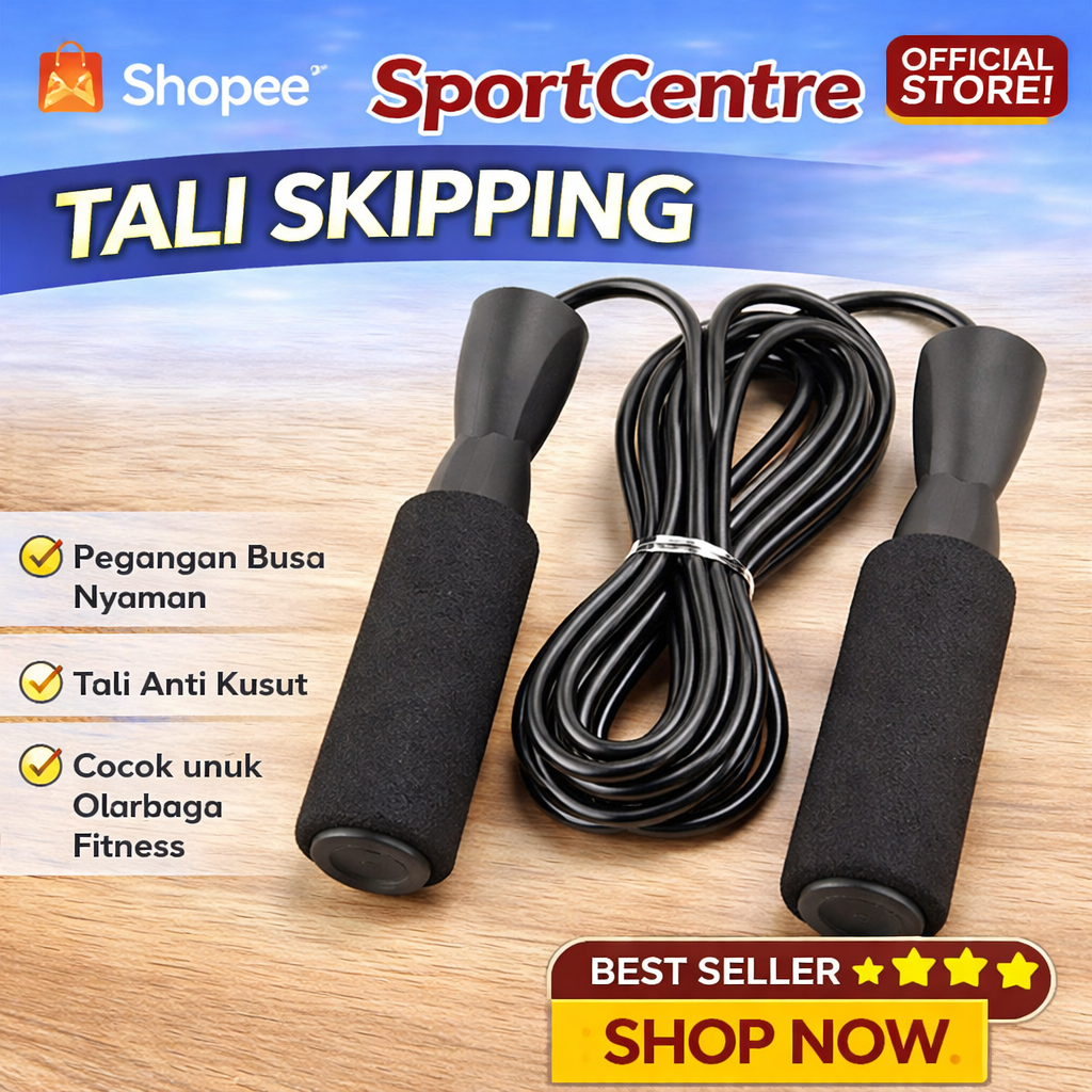 POTENCE JRP05 Skipping Olahraga | Skiping Olahraga Dewasa | Skiping | Skipping | Tali Skiping Olahra