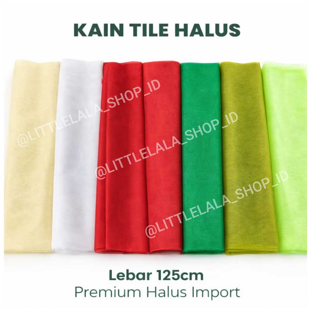 Kain Tile Halus Bee Brand Lebar 125cm Harga 1/2 Meter Bisa Campur Warna Cocok Buket & Dekorasi/bungk