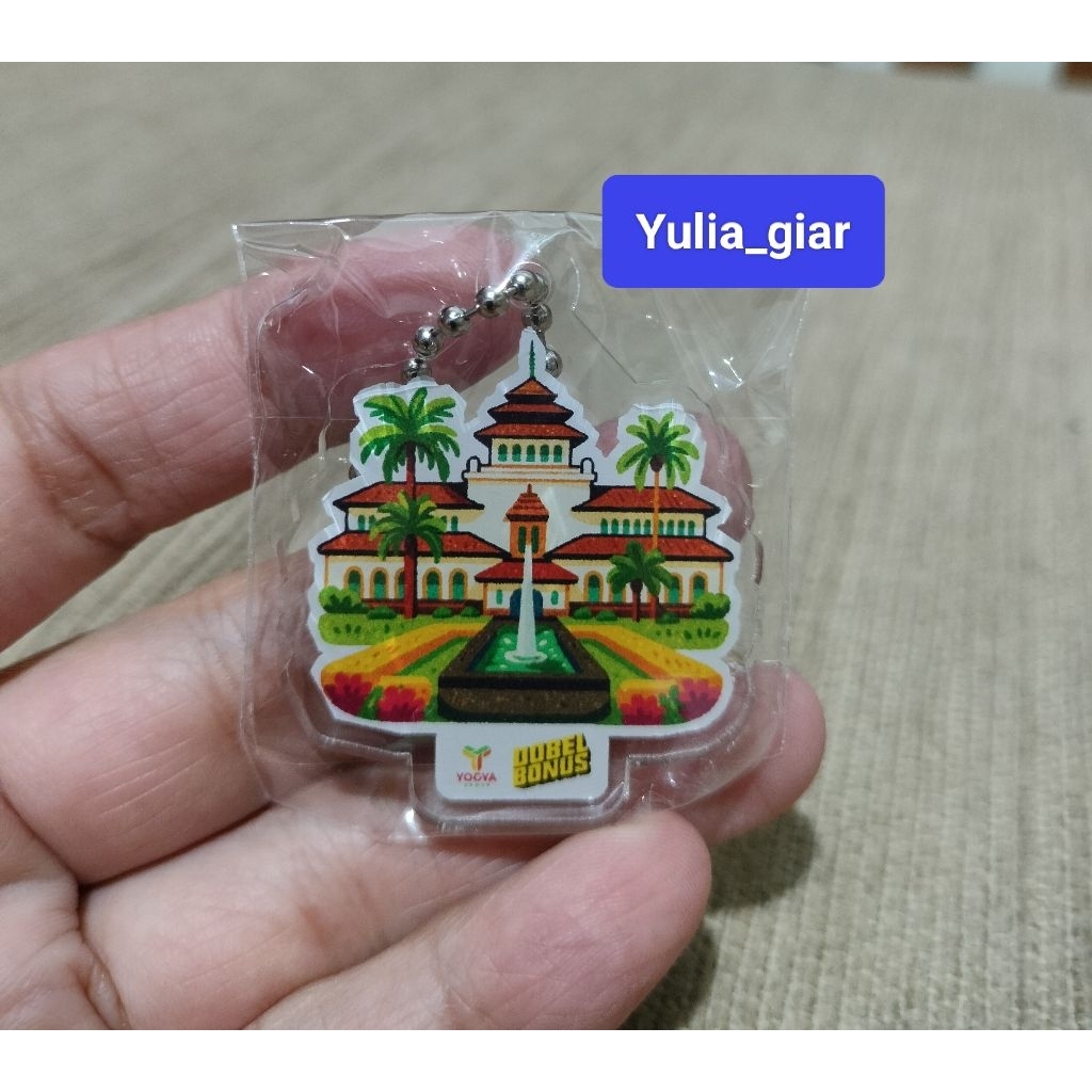 Gantungan kunci Yogya Gedung Sate