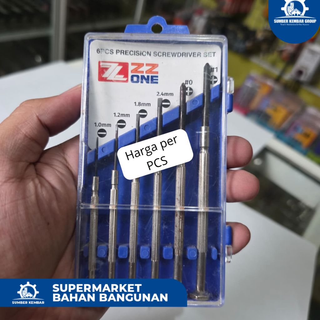 ZZ ONE Obeng Set Presisi 6 pcs - Precision Screwdriver Set Mini