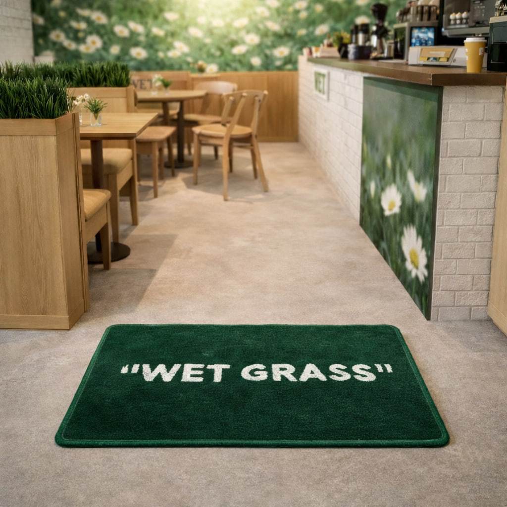 Keset Custom Tebal Rugs Tufting Aesthetic Wet grass 75cm
