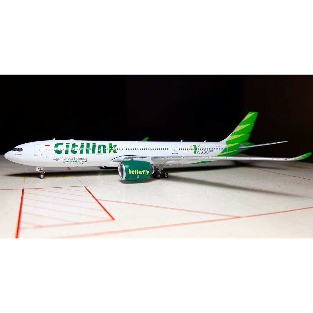 Diecast Pesawat Citilink - Airbus A330-941N with 1st A330 NEO sticker - registration PK-GYC Phoenix 