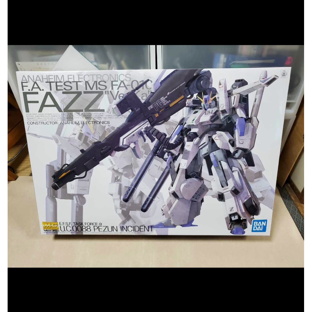MG Fazz Gundam Ver. Ka MS FA-010 FAZZ Model Kit Figure 1/100 Bandai