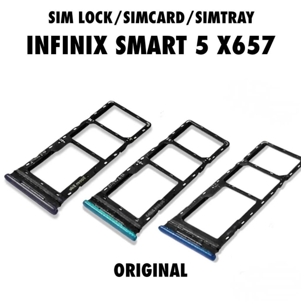 Simtray Infinix smart 5 X657 original pengganti SIM Tray SIM Card / sim lock Infinix Smart 5 X657
