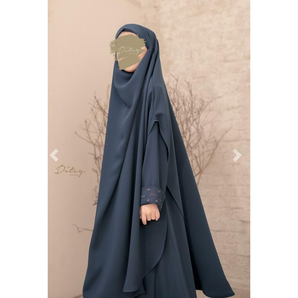 Ditsy Khimar SHAIMA French Khimar dan little shaima bahan Mina