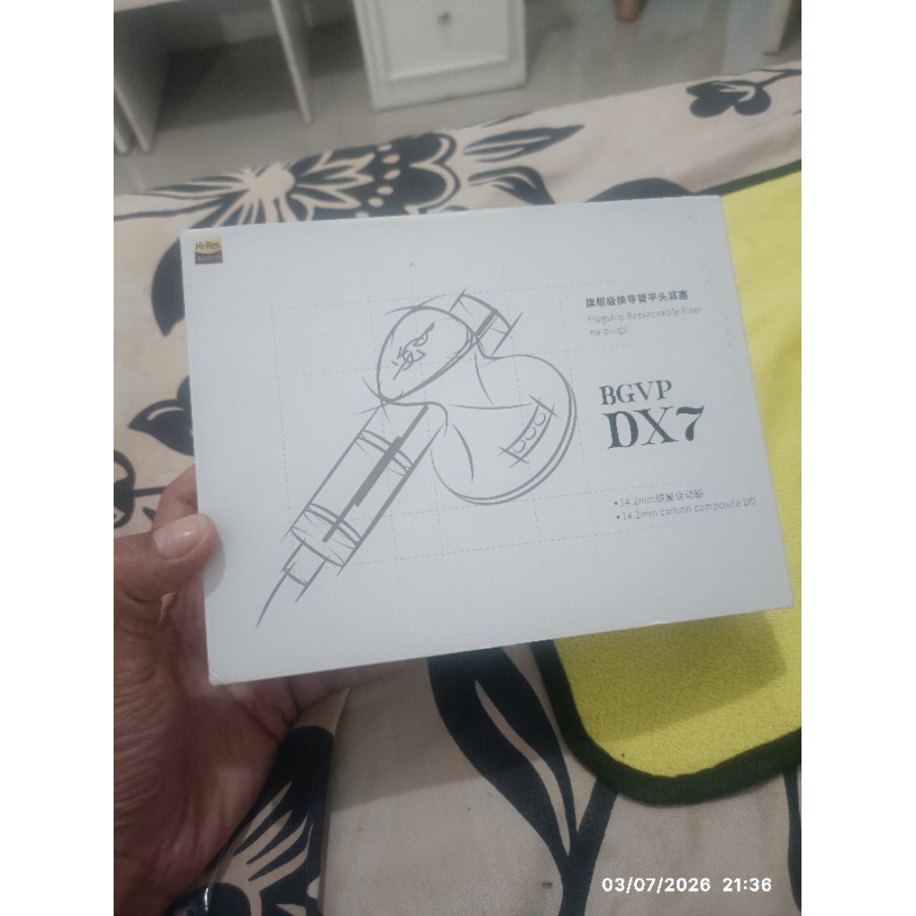 BGVP DX7 Silver - Earphone Earbud bekas/preloved second/2nd Garansi On 12/2026—not iem