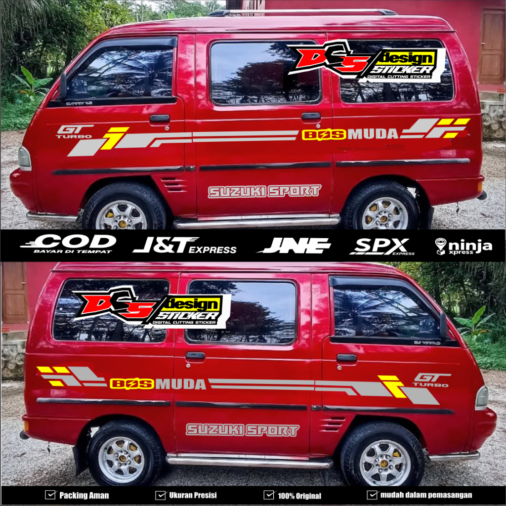 PROMO STIKER MOBIL CARRY FUTURA CUTTING STRIPING BODY MOBIL CARRY FUTURA
