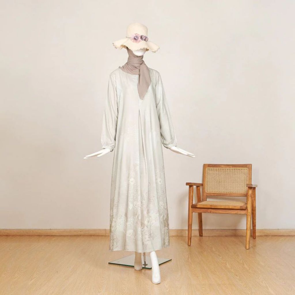 Nvfastore - Gamis silk premium motif terbaru gamis jumbo Ld 120