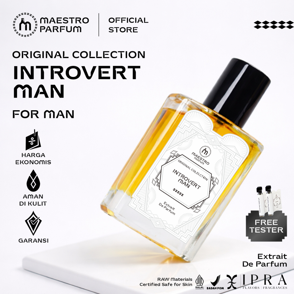 Maestro Parfum Introvert Man Parfum Pria Tahan lama 24 Jam