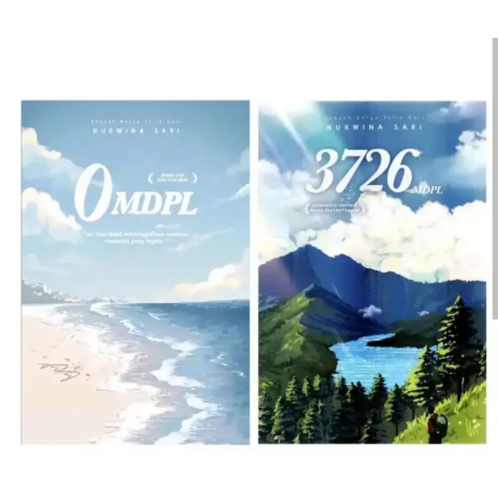 paket 2 buku,, novel 0mdpl dan 3726mdpl