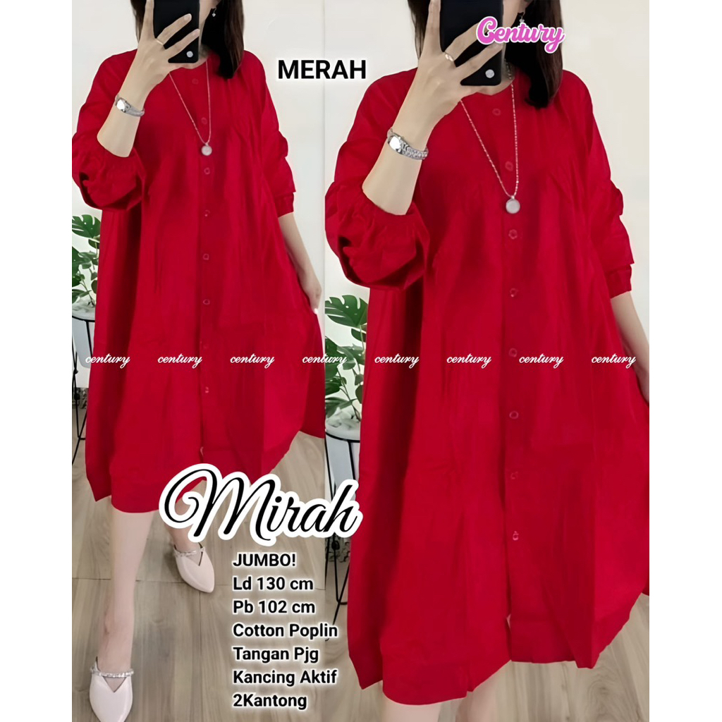 Mirah tunik katun poplin premium by Century