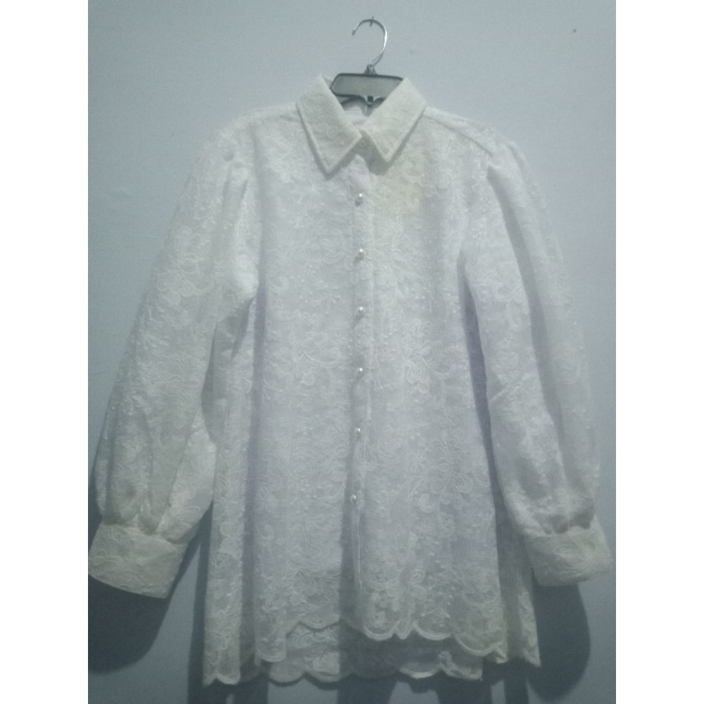 Blouse Crochet Putih