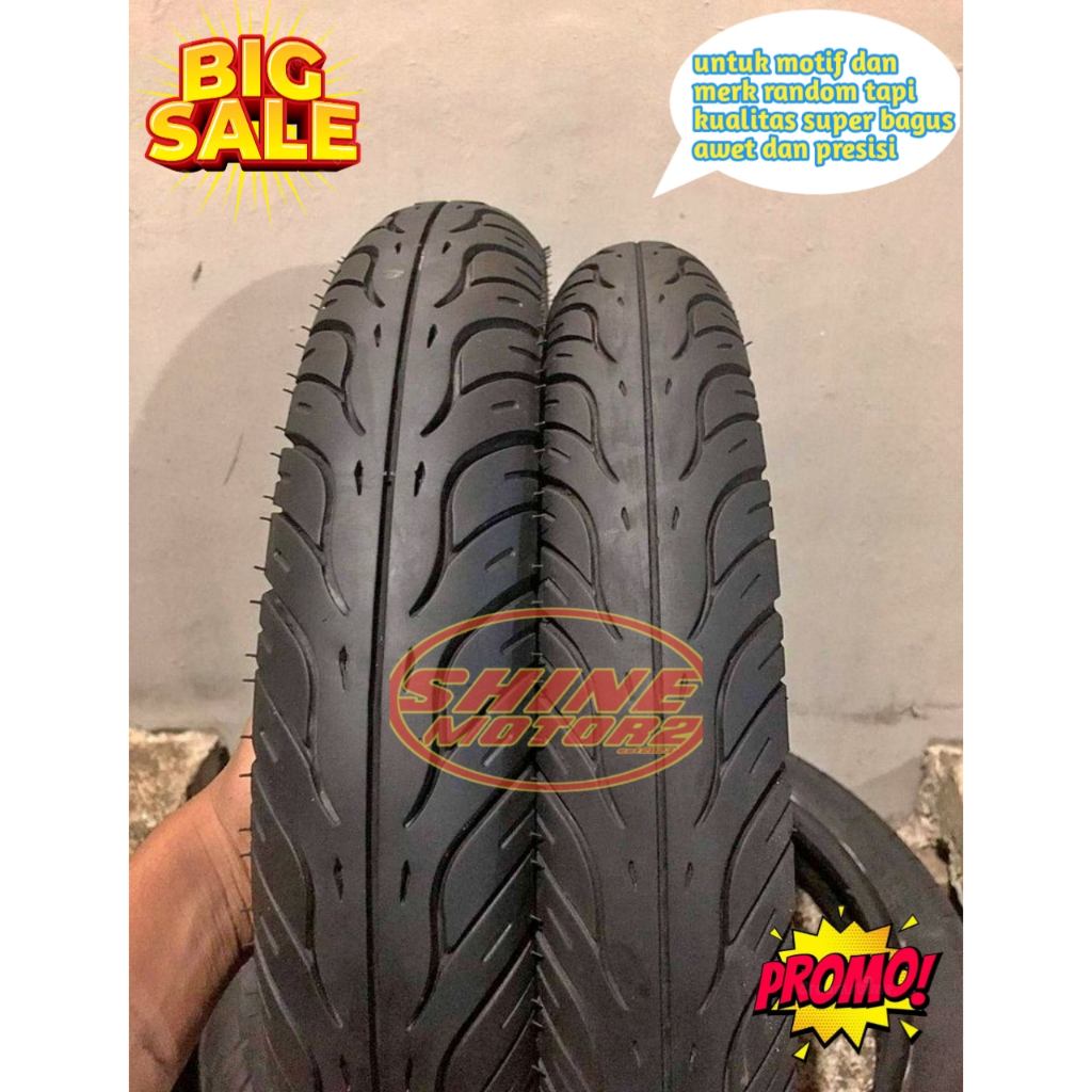 Ban Motor Tubeless Federal 80/90 90/90 Ring 14 - Sepasang, Ban Bekas Original, Cocok untuk Motor Mat