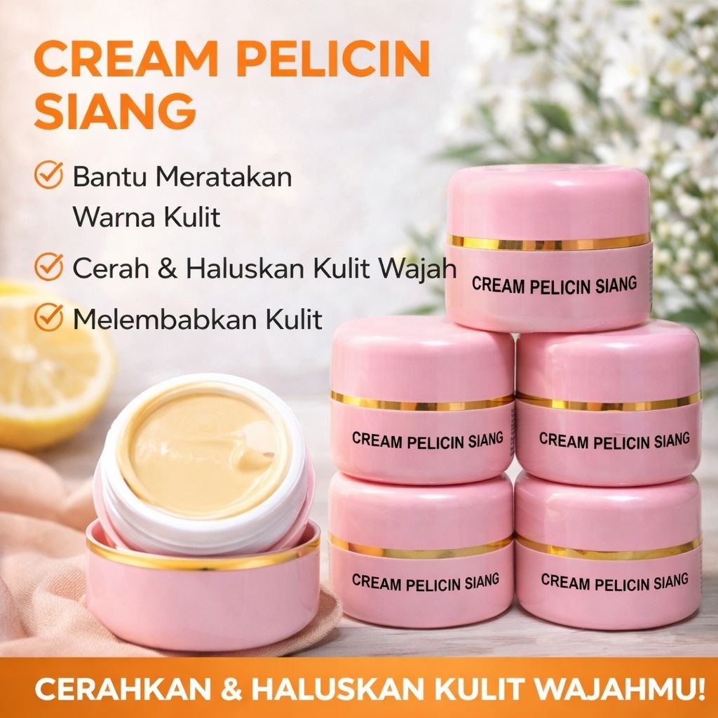 CREAM PELICIN SIANG 10 gr ORIGINAL(SALEP PELICIN SIANG)SPF 50