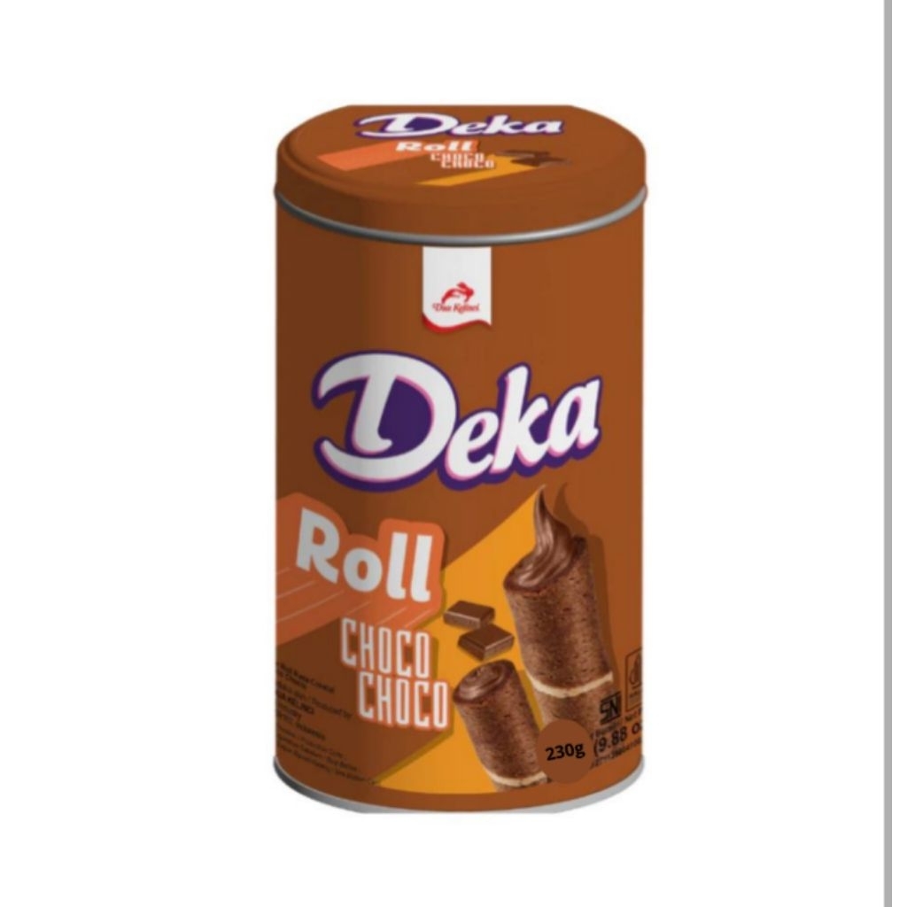 Deka Wafer Roll Choco Kaleng 230 g
