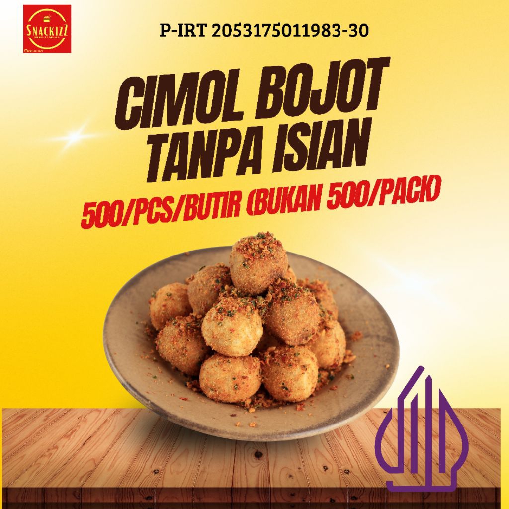 CIMOL BOJOT FROZEN ORIGINAL FREE BUMBU makanan ringan - Baca Deskripsi