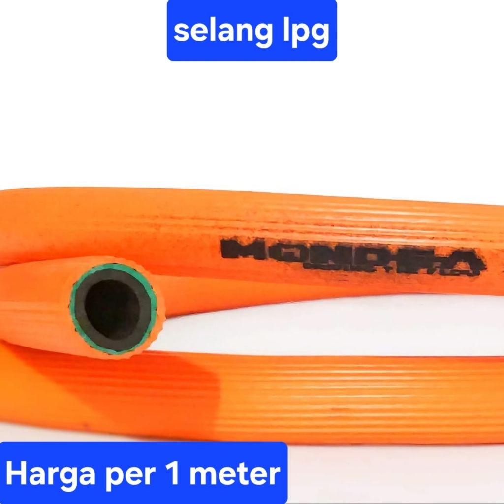 PER 1 METER MONDEA Selang LPG 3 lapis /Mondea Selang lpg Anti Tikus/selang lpg 3 lapis