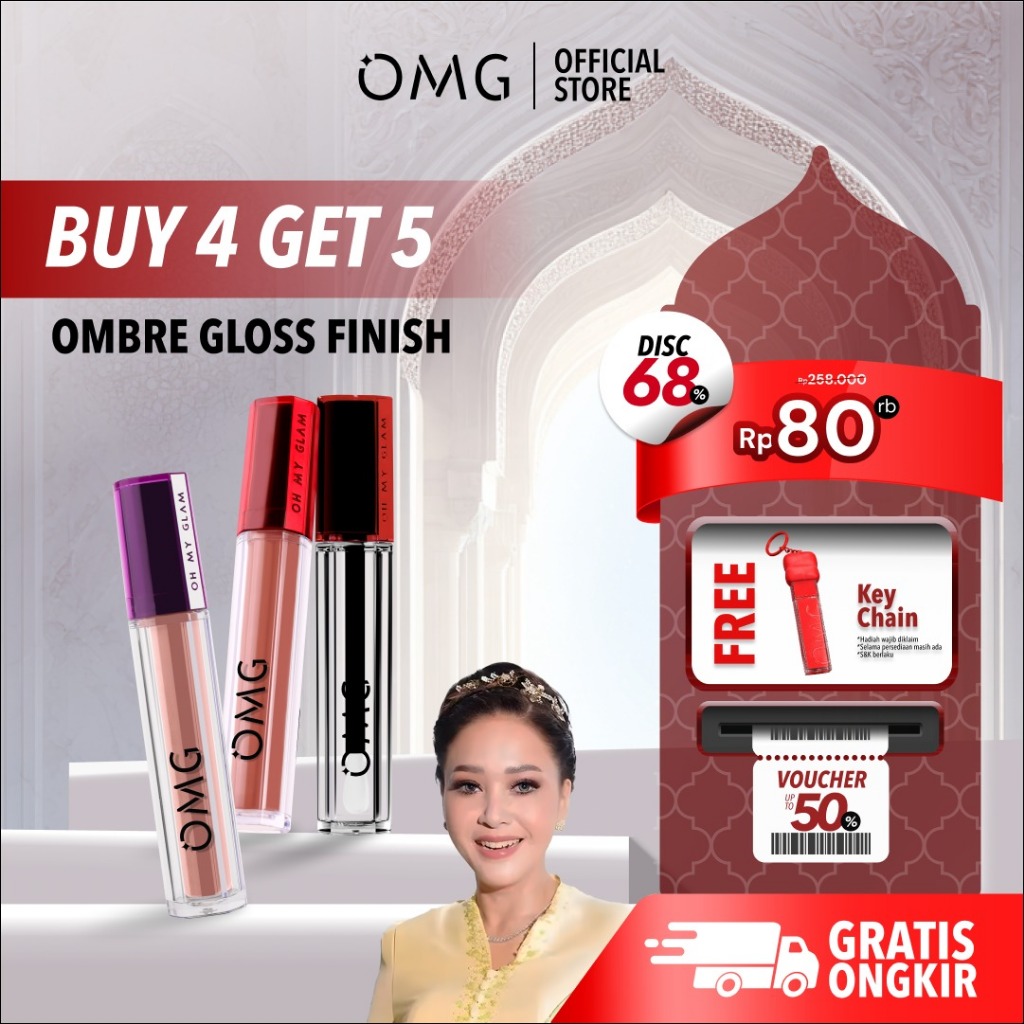 [GLAZED LIPS] OMG Paket Ombre Gloss Finish - Mattelast Lip Cream & Lip Gloss