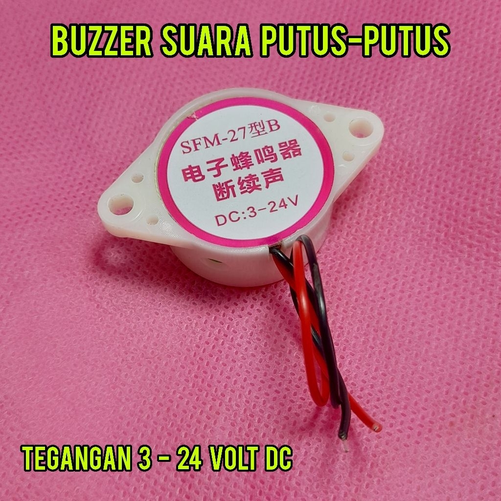 PUTUS-PUTUS Intermittent Alarm 3-24v Active Buzzer SFM 27 II 5v 9v 12v