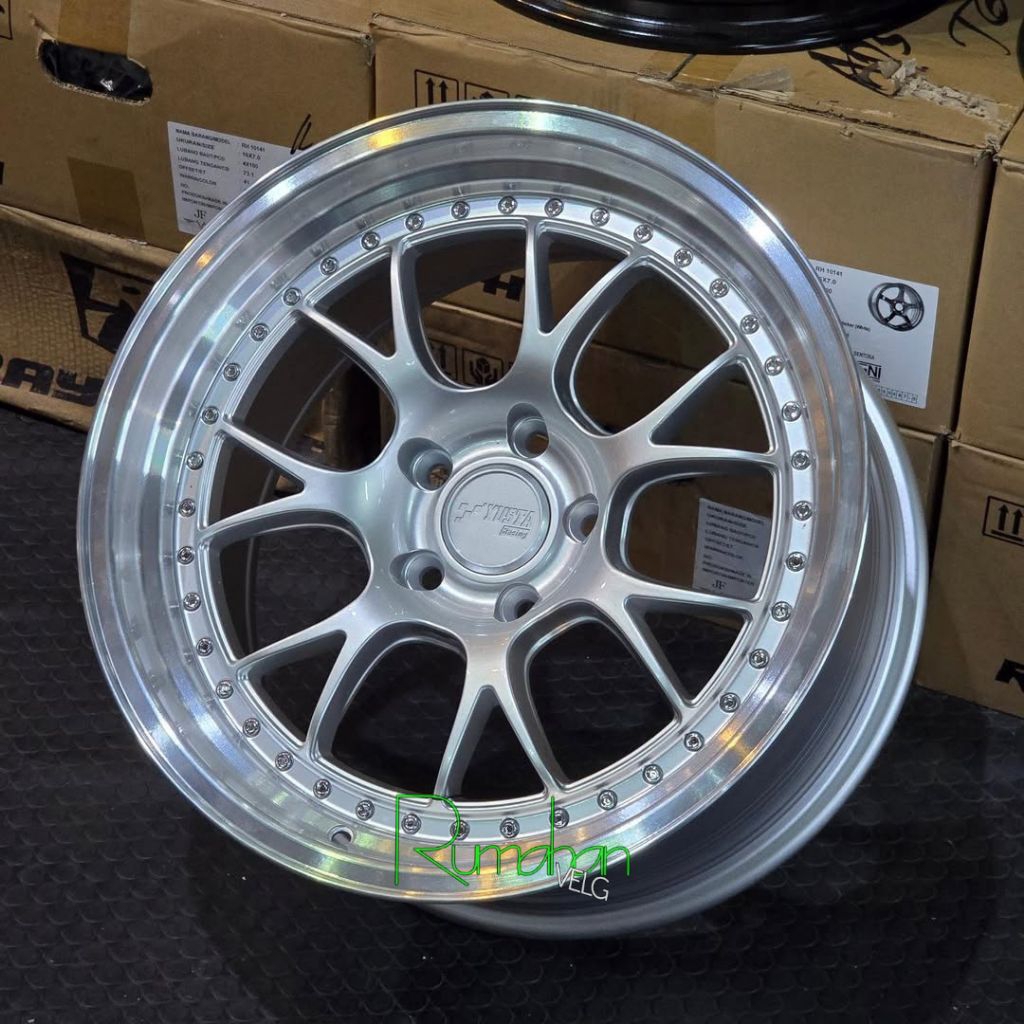 velg mobil r18 ssr ms3 YUSTA THAILAND pcd 5x114,3 lebar 9,5 velg mobil ring 18 untuk creta reborn ze