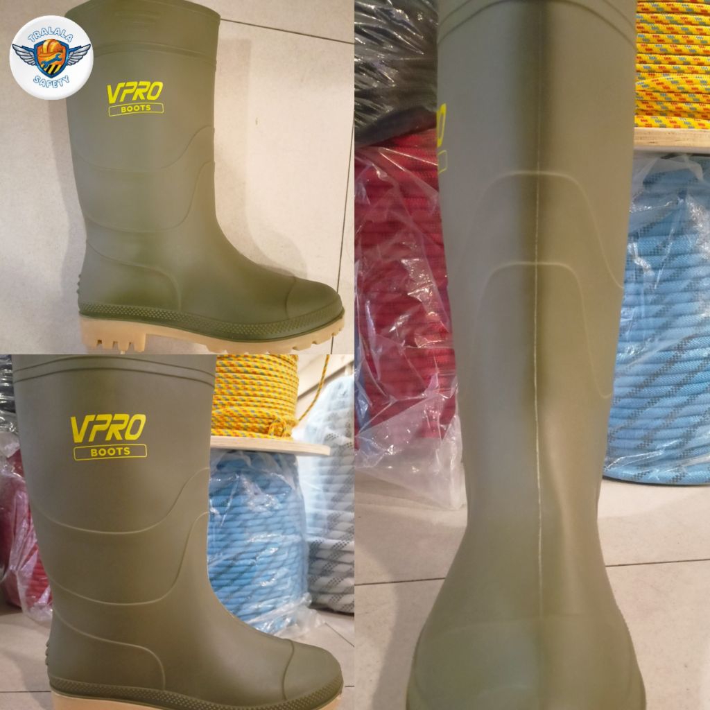Sepatu Boots Karet VPRO VB03 - Hijau - Murah Dan Berkualitas