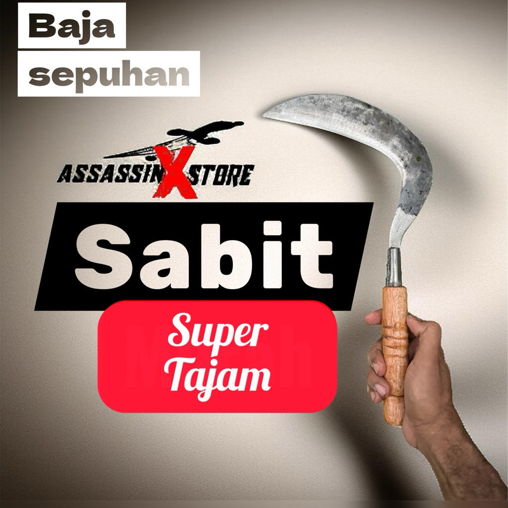 Aret rumput baja asli super tajam sabit berang