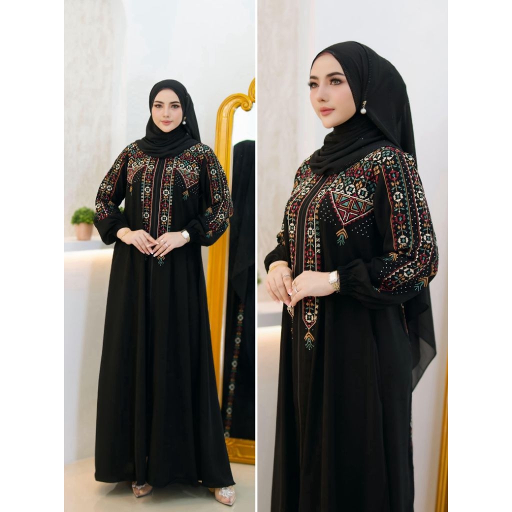 Abaya turki series hitam premium