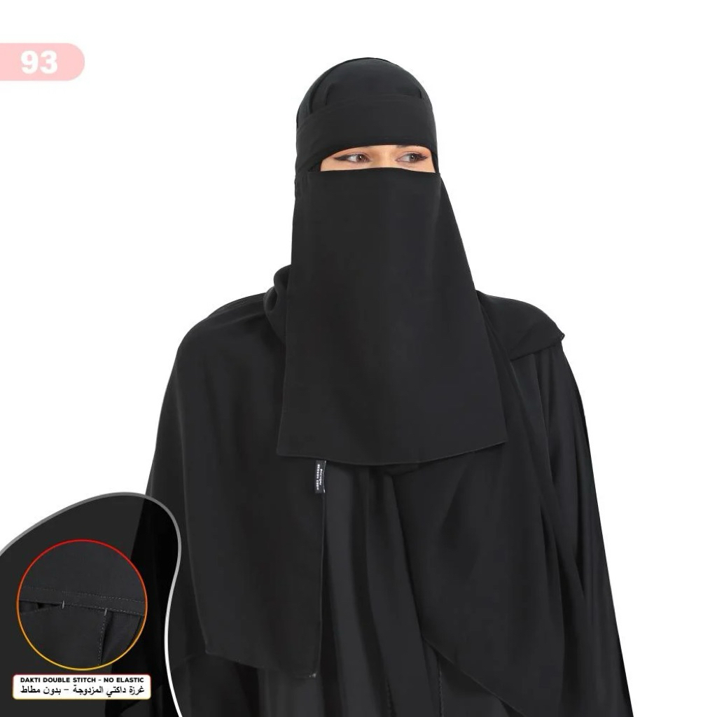 NIQAB BANDANA DOUBLE STICTH (jahit/non karet)- BEDOON ESSM ORIGINAL