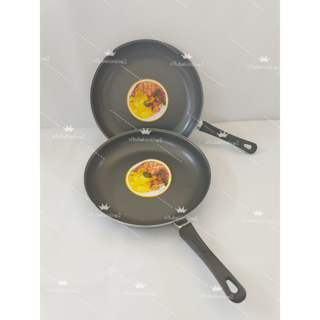 NEW CARIN Wok Pan 30cm Wajan Teflon Anti Lengket – Wajan Penggorengan Besar Anti Lengket Serbaguna