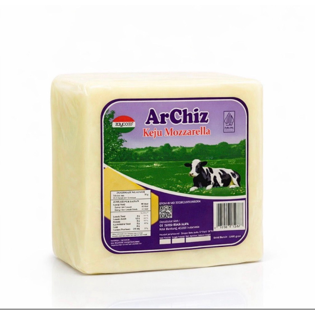 Keju Mozarella Arla Archiz 1 kg Halal Impor Mozarella