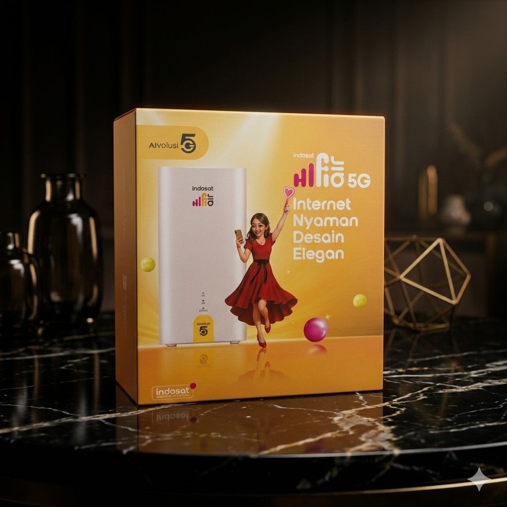 Modem Wifi Portable Premium Indosat HiFi Air 5G Huawei Brovi H153-381 200Gb