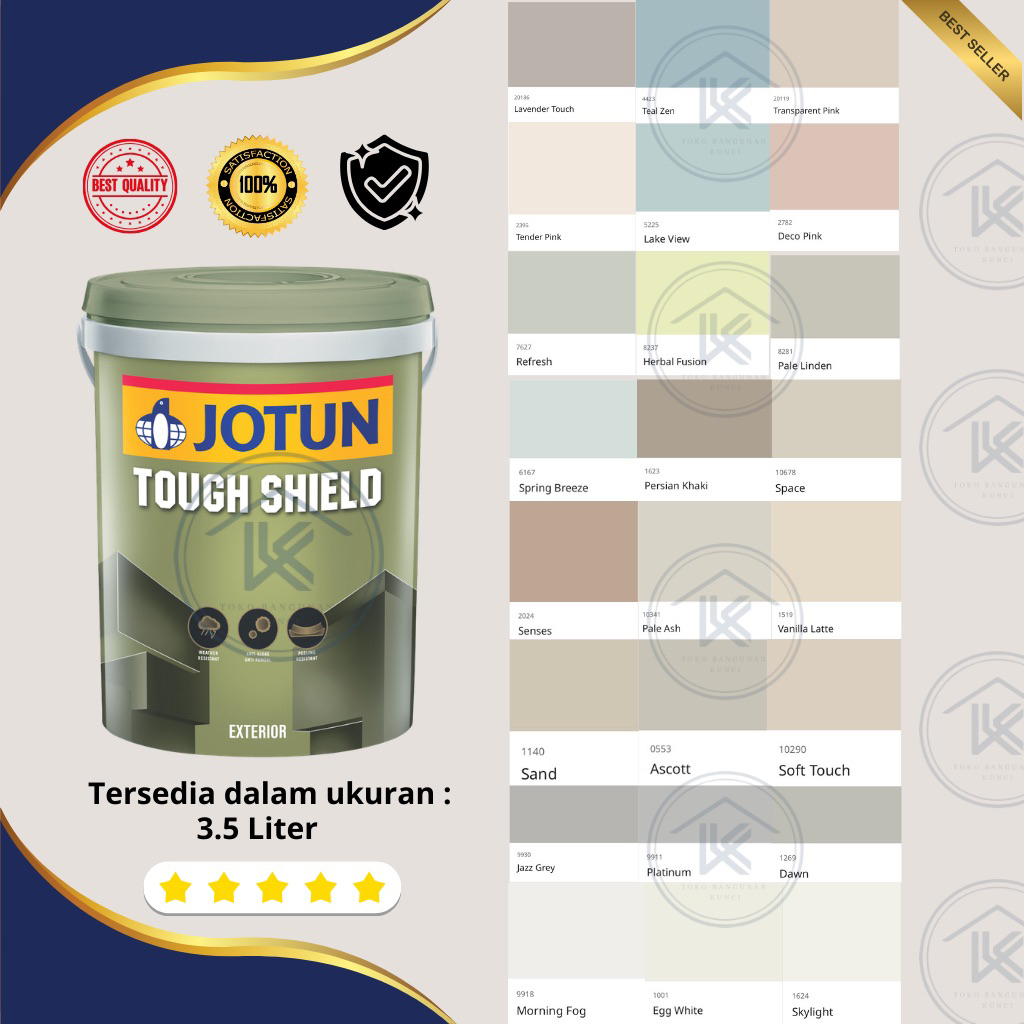 Cat Tembok Luar Jotun Toughshield 3.5 L Cat Premium Jotun Cat Exterior