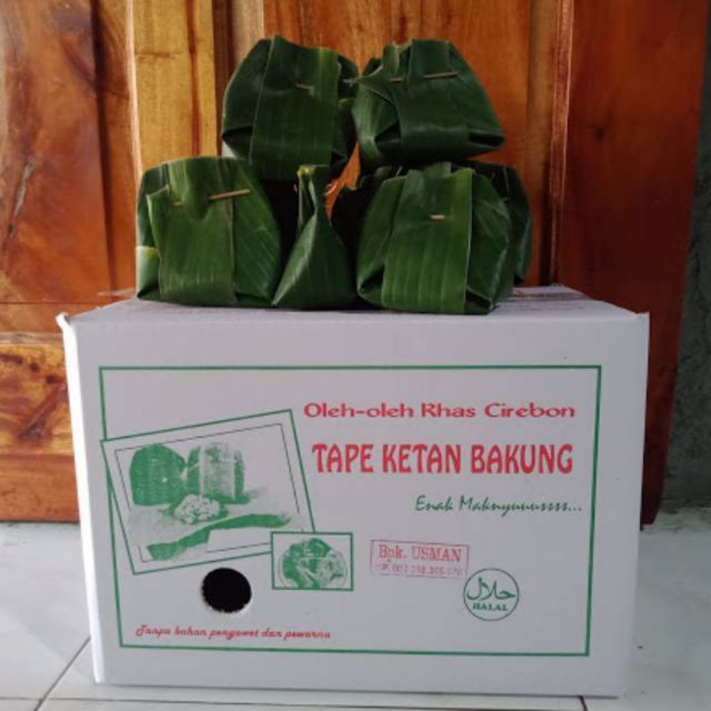 Tape ketan bakung khan desa bakung Cirebon kemasa 1 dus isi 40 bungkus tape