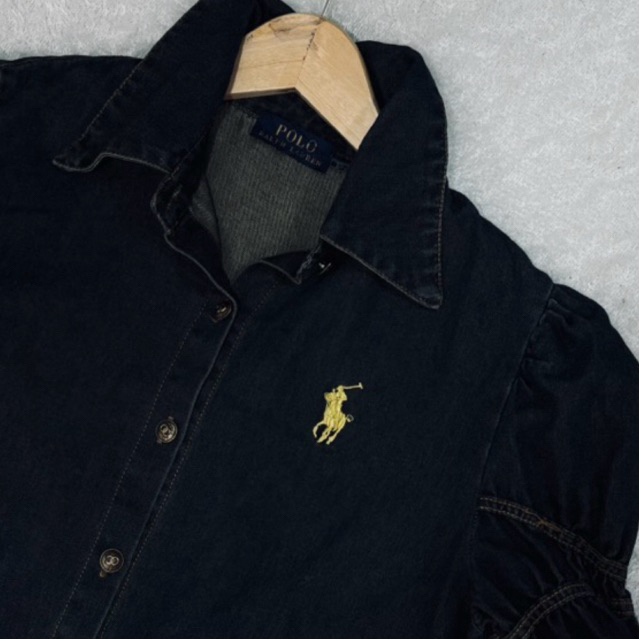 Kemeja Wanita Vintage Denim Polo Ralph Lauren
