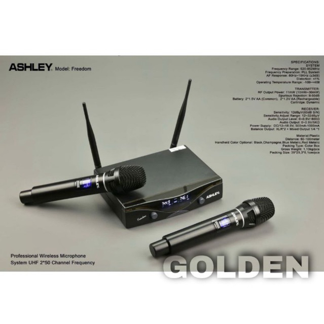 Mic Wireless Ashley Freedom Original Hardwell Freedom