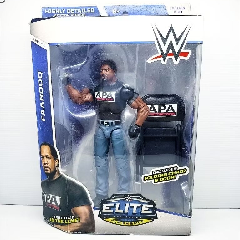 wwe wwf smackdown mattel elite 38 farooq ron simmons apa action figure
