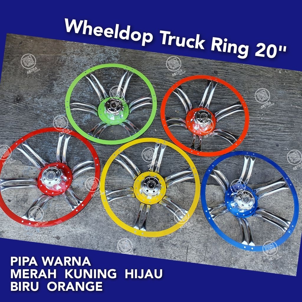[2 Buah] VARIASI WELDOP JARI PIPA 20" WHEELDOP WILDOP TRUCK TRUK TREK FUSO NISSAN HINO LOHAN RODA VE