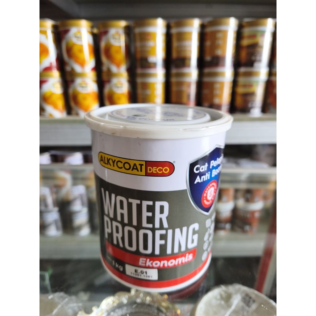 Alkycoat Water Proofing 1Kg / Cat Pelapis Anti Bocor / Cat Dinding Anti Bocor /Cat Lantai Anti Bocor