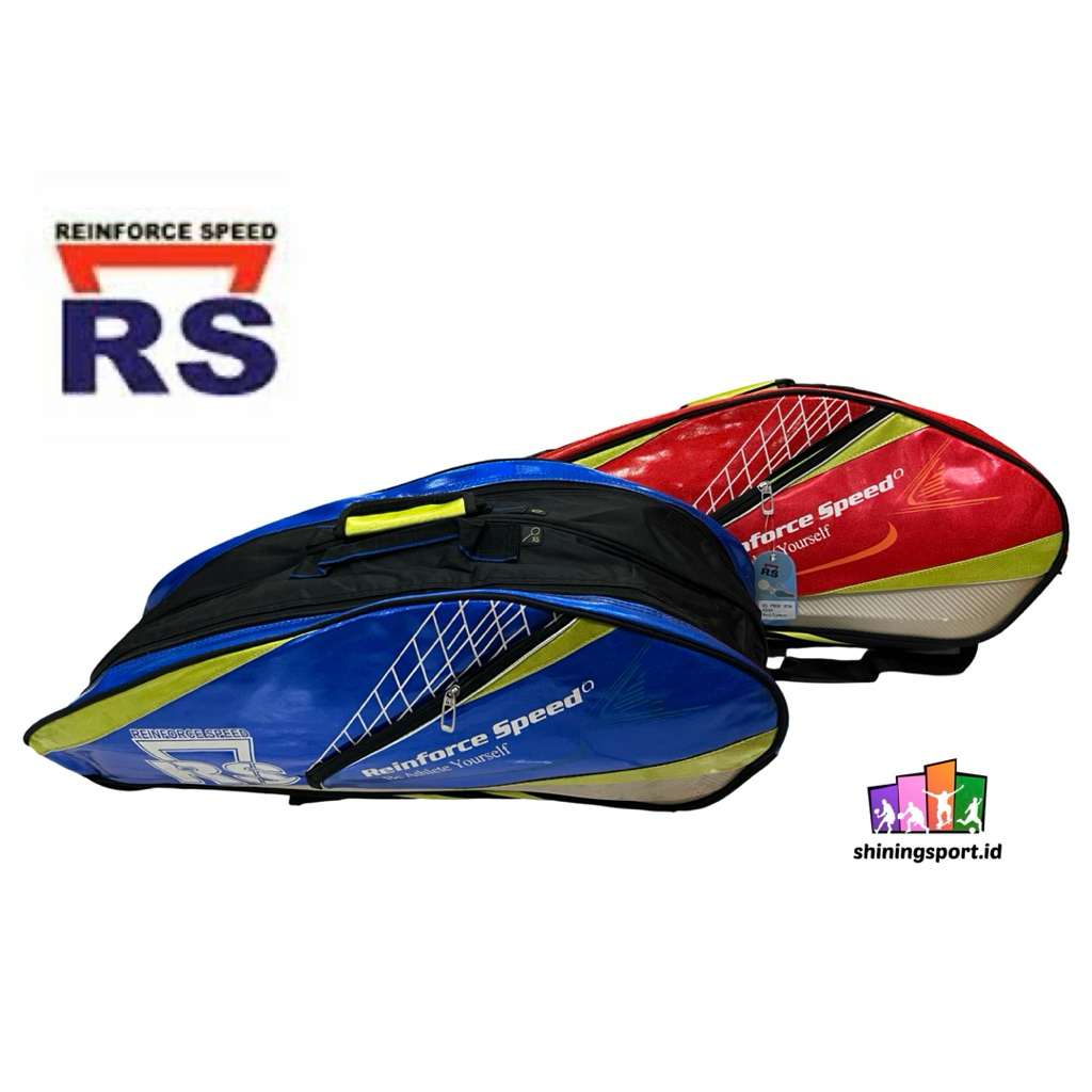 [Cuci Gudang SALE 50%] Tas Raket Badminton RS 2R Bahan Super Tebal Ransel Thermal Bag Prof BT-6 02 A
