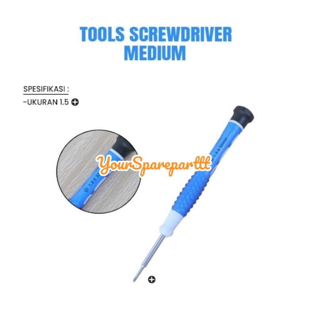 OBENG SET MINI + OBENG PLUS 1,5 × 25MM OBENG PEMBUKA COVER HP ALAT SERVICE HP